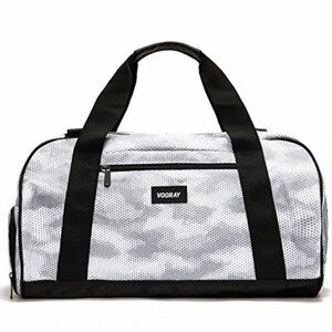 Black and White Vooray Duffel Bag